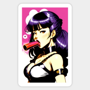 Rockabilly girl with big tits Sticker